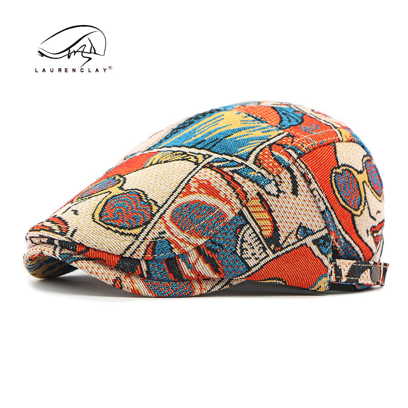 Women's Hat Peaked Personality Butterfly Embroidered Ethnic Hats & Caps