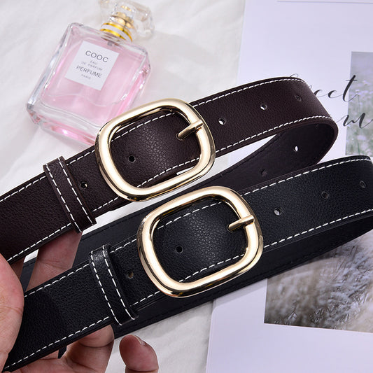 Women's Pants Decoration Black Thin Fashion Personal Accessories Belts