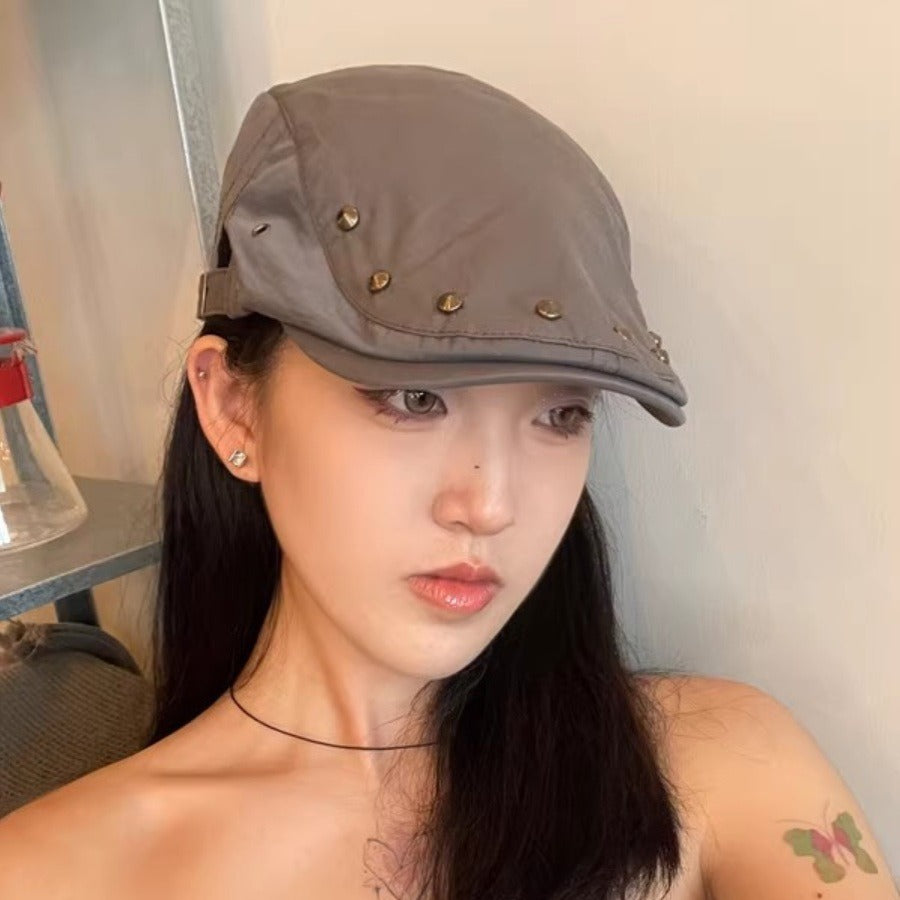 Women's Advance Thin Peaked Beret Casual Face Hats & Caps