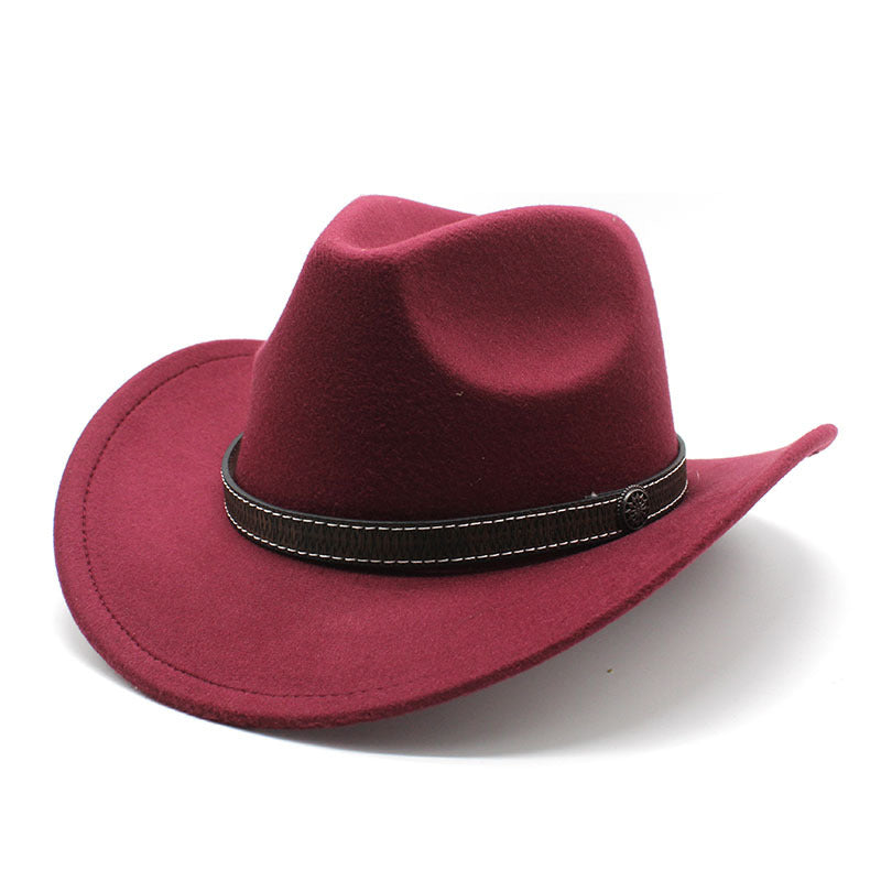 Women's & Men's Western Cowboy Hat Felt Ethnic Style Hats & Caps