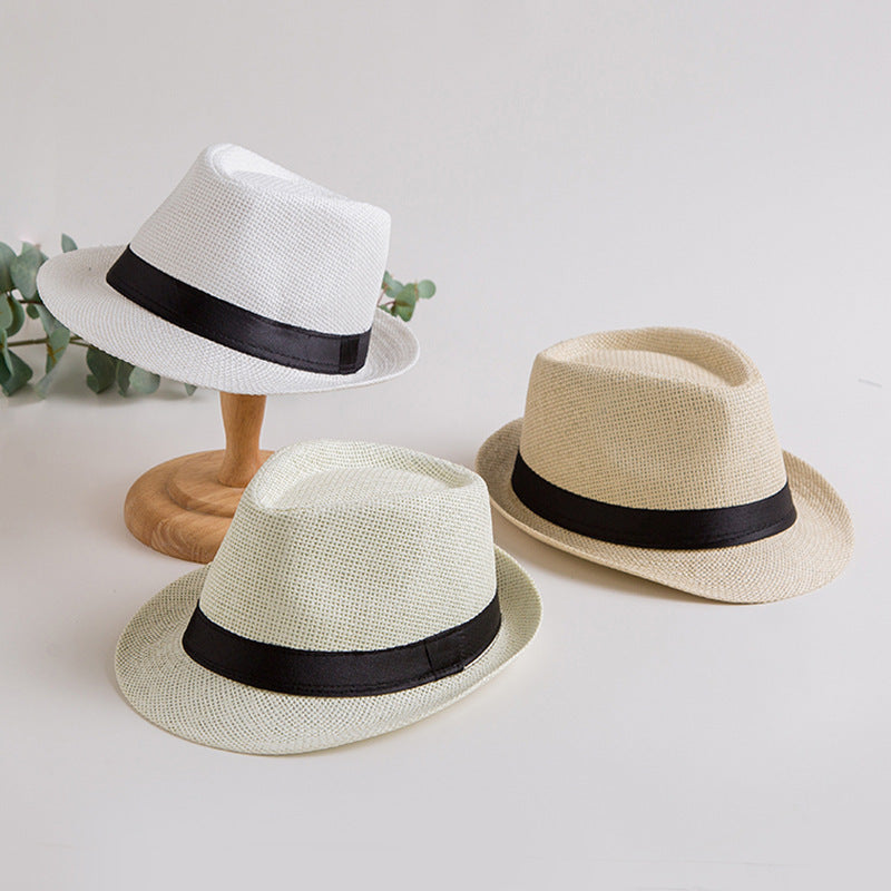 Women's & Men's Straw Hat Summer Sun British Style Hats & Caps