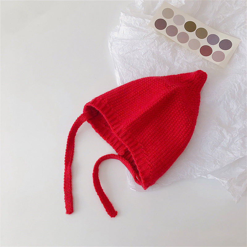 Style Hat Warm Wool Cute Pure Color Kids' Headwear