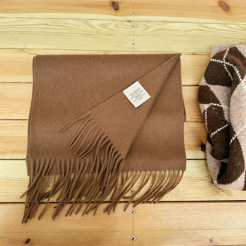 Women's High-grade Color Australian Cashmere Solid Winter Scarfs