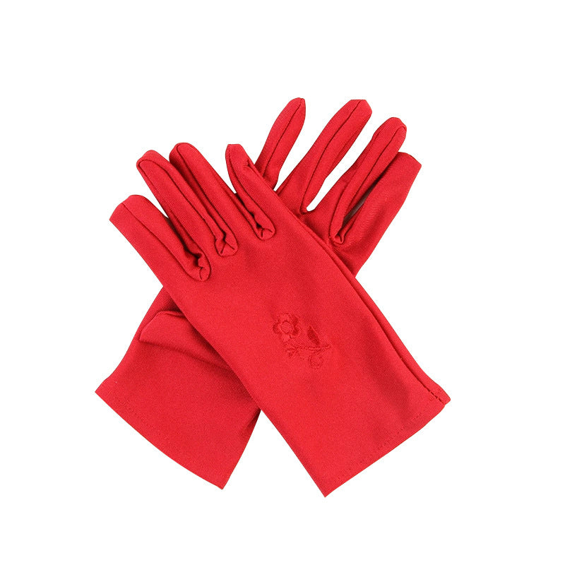 Women's High Elastic Sunscreen Spandex For Short Gloves