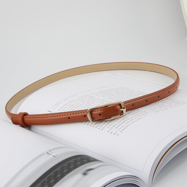 Women's Fashionable Fine Decorative Style Simple Pant Belts