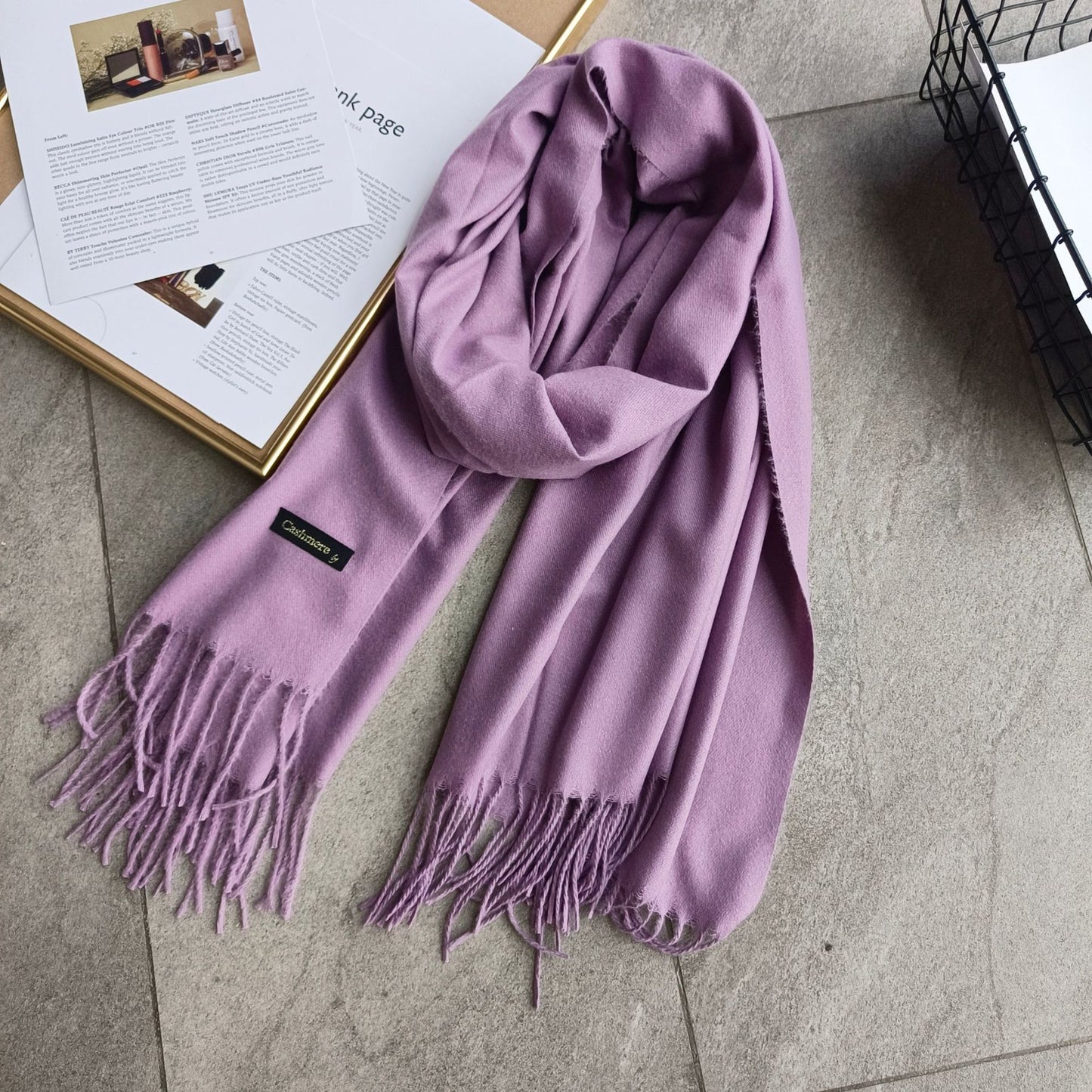 Women's Solid Color Korean Stylish Simple Versatile Scarfs