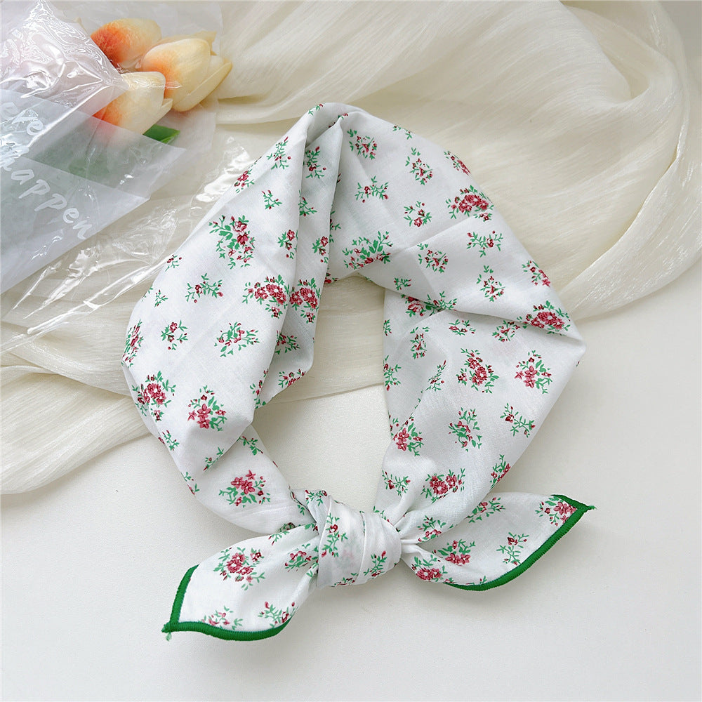 Women's Silk Summer Fresh Korean Style Artistic Scarfs