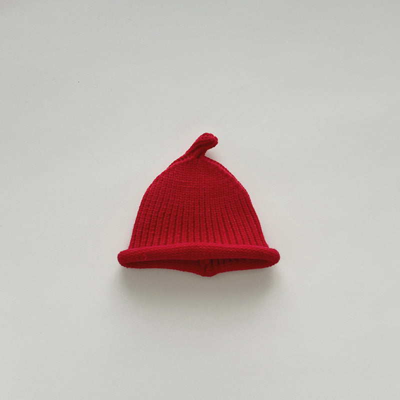 Hat Solid Color Nipple Knitted Wool Kids' Headwear