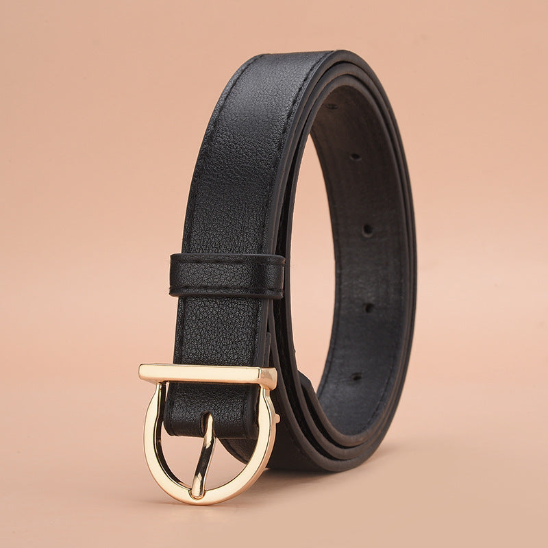 Women's Pin Buckle Personalized Simple Decorative Suit Belts