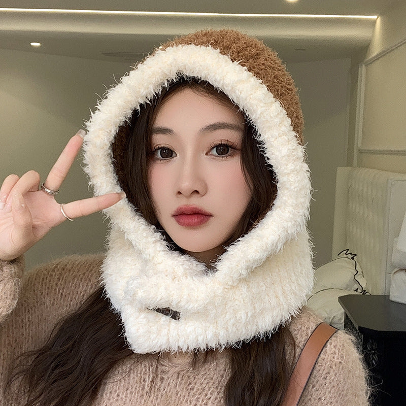 Women's Suit Cute Windproof Neck Ear Protection Warm Hats & Caps