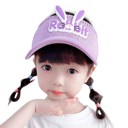 Children's Summer Hat Cartoon Rabbit Topless Male Female Sun Kids' Headwear