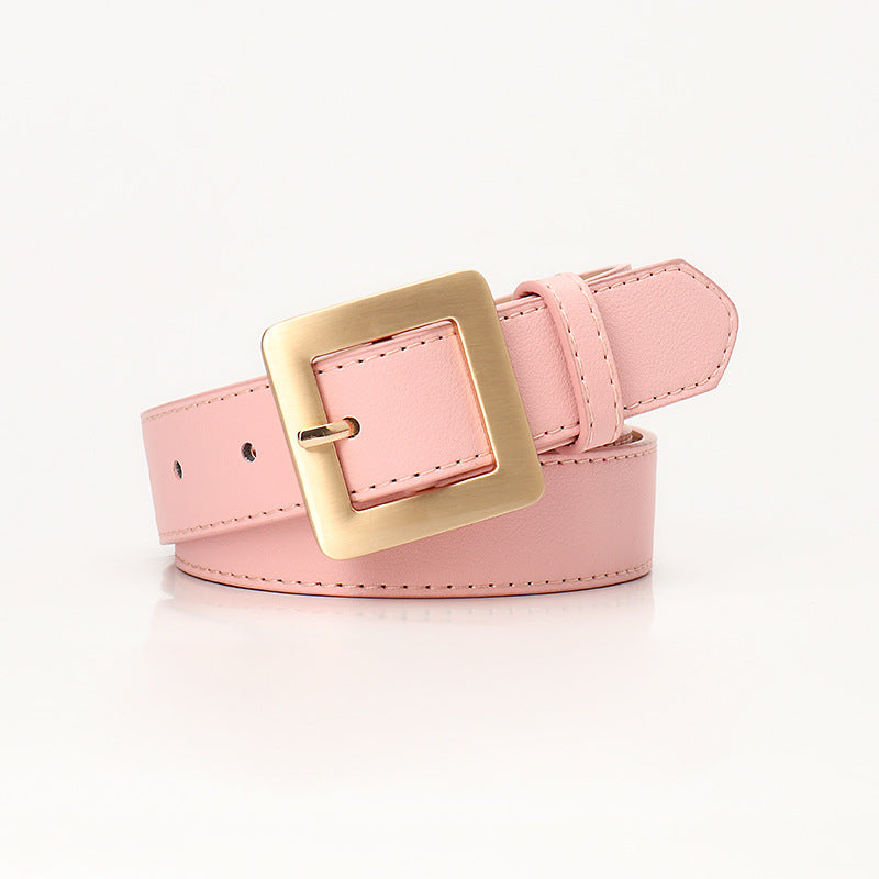 Women's Simple High-grade Square Buckle Fashion Korean Belts