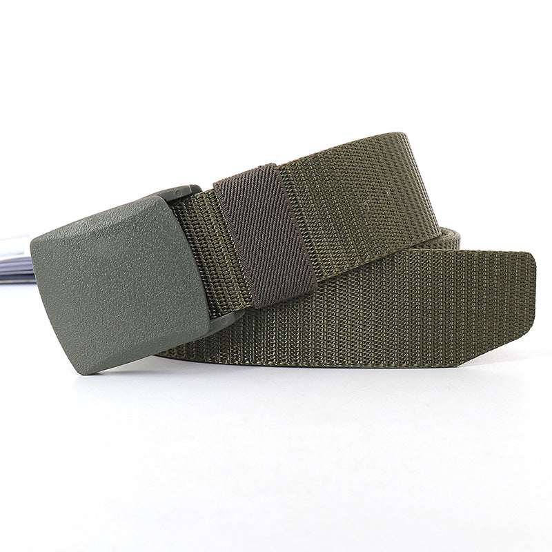 Women's & Men's Nylon Waistband Tactical Automatic Buckle Pants Belts