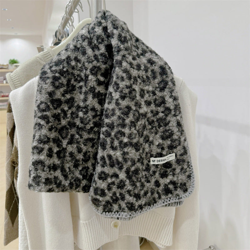 Women's Print Small Curls Fashion Warm Good Scarfs