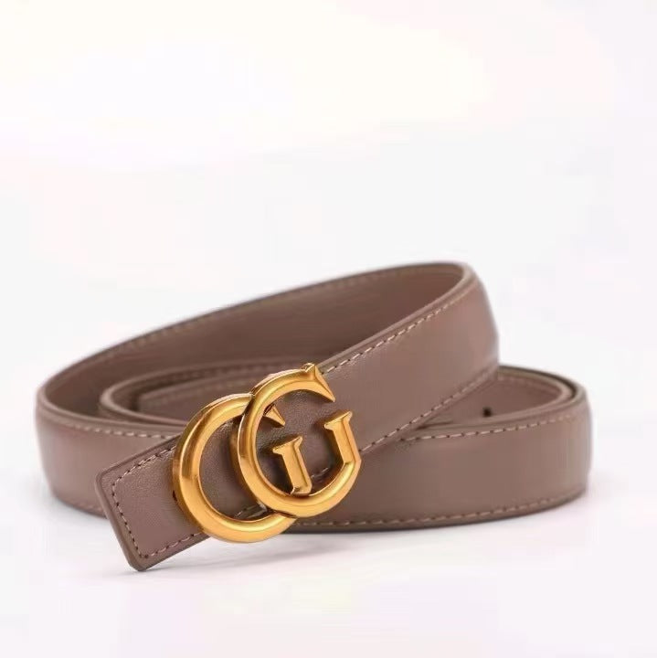 Women's Genuine Leather Waist Decorative Jeans Fashion Belts