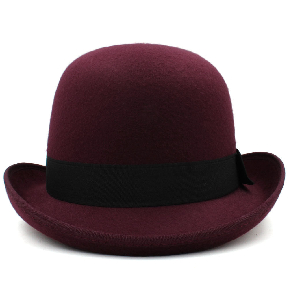 Women's & Men's Brim Woolen British Hip Hop Fedora Hats & Caps