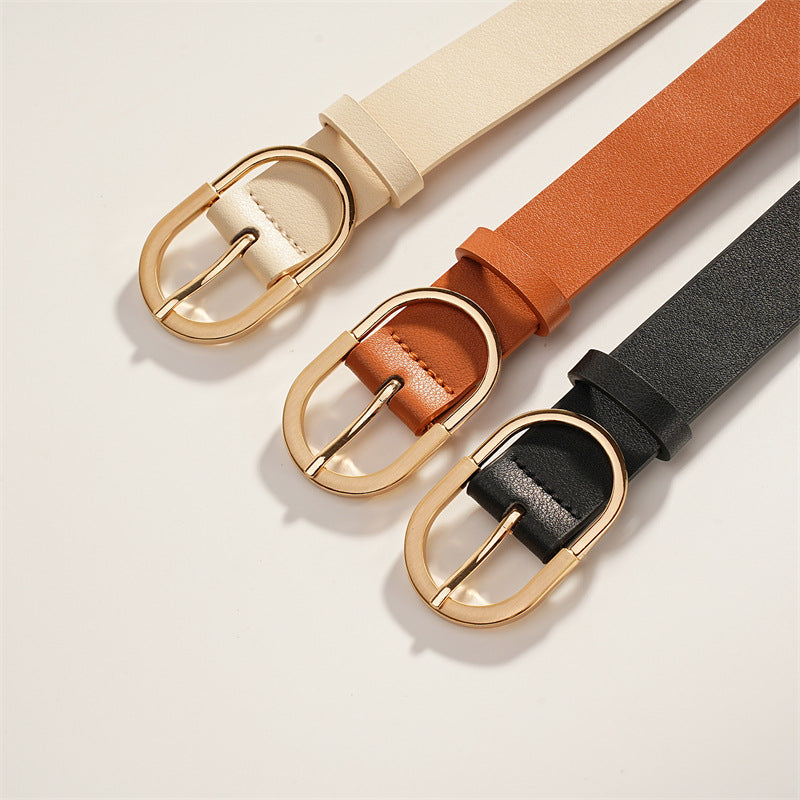 Women's Pin Buckle Casual Korean Female Ornament Belts