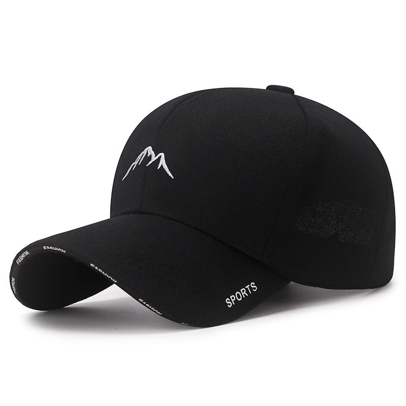 Women's Embroidered Mountain Sunshade Baseball Fashion Sandwich Hats & Caps