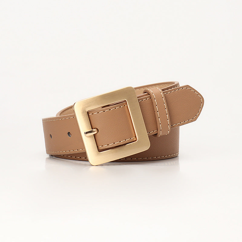 Women's Simple High-grade Square Buckle Fashion Korean Belts