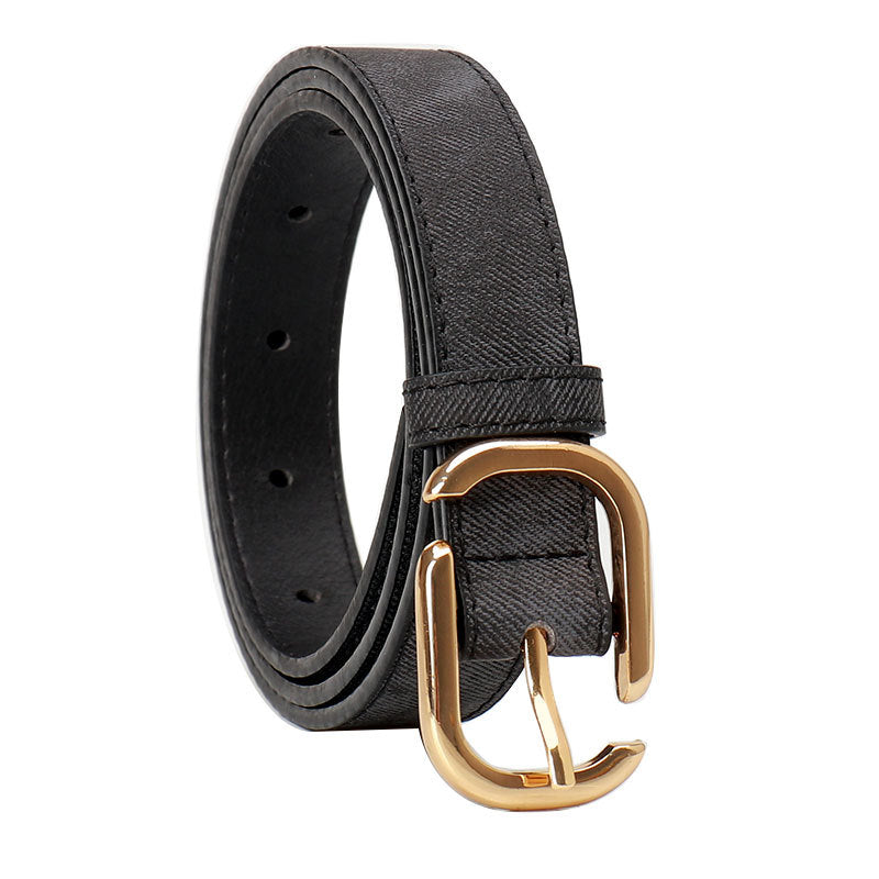 Women's Leather Fashion Jeans Strap Light Luxury Belts