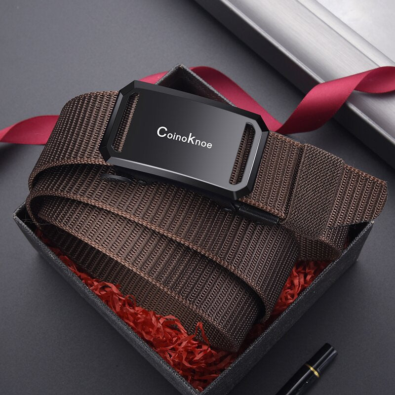 Men's Buckle Canvas Imitation Nylon Outdoor Leisure Belts