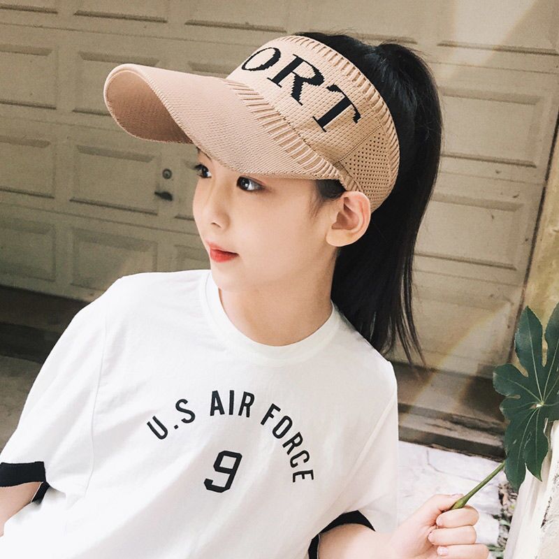 Women's & Men's Topless Hat Sun Protection Peaked Korean Kids' Headwear