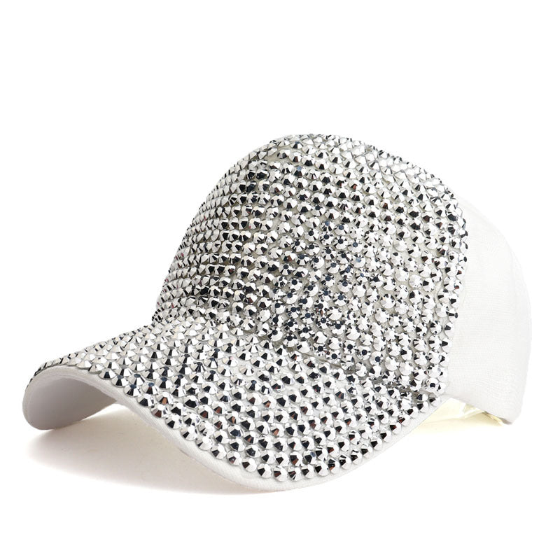 Women's Style Fashion Full Diamond Mesh Baseball Hats & Caps