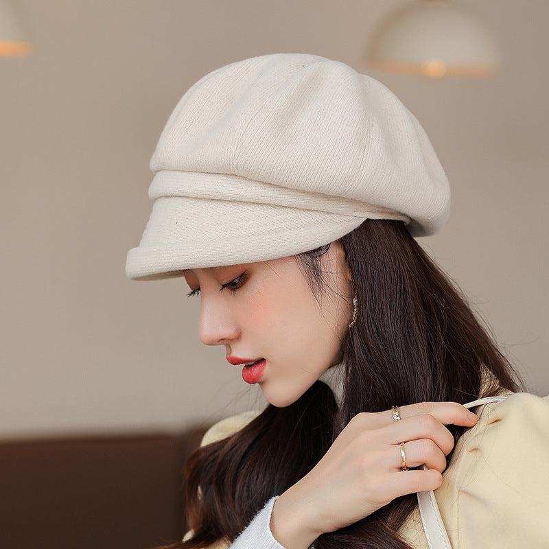 Women's Korean Trendy Beret Style Retro Peaked Hats & Caps