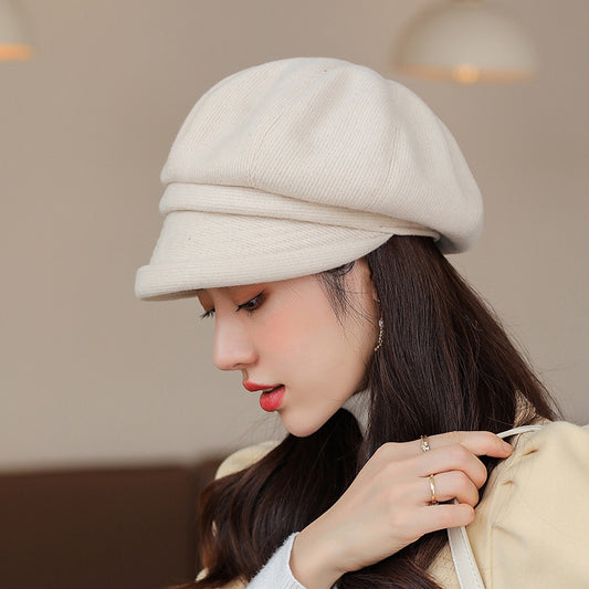 Women's Korean Trendy Beret Style Retro Peaked Hats & Caps