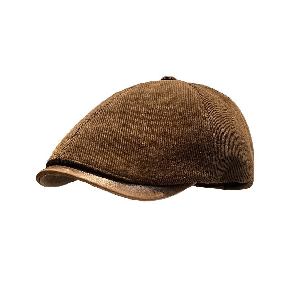 Women's Short Leather Brim Advance Outdoor Travel Small Hats & Caps