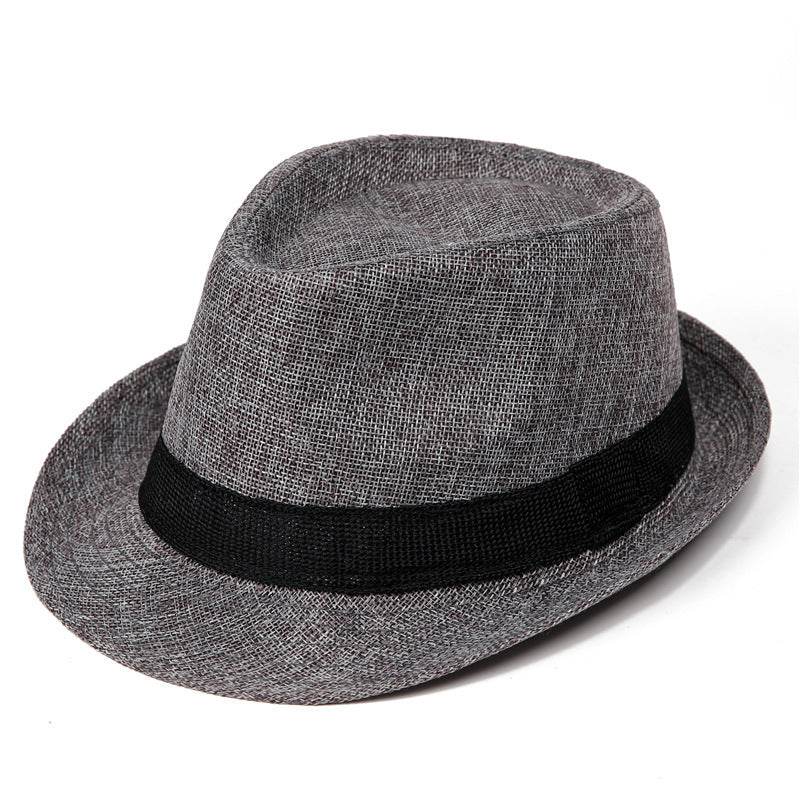 Men's Hat Summer Thin Linen Straw Dad Fashion Casual Kids' Headwear