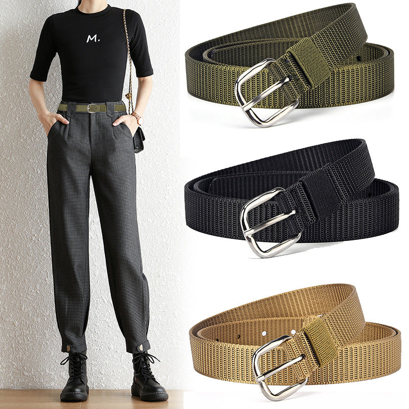 Women's Pin Buckle Unisex Leisure Sports Military Training Belts