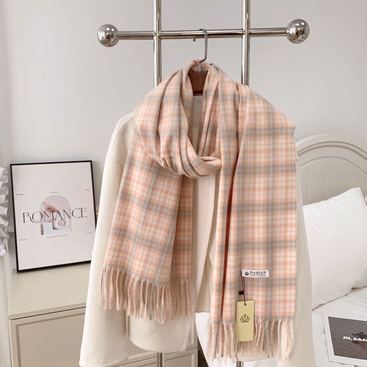 Women's High-grade Check Warm Korean Style Plaid Scarfs