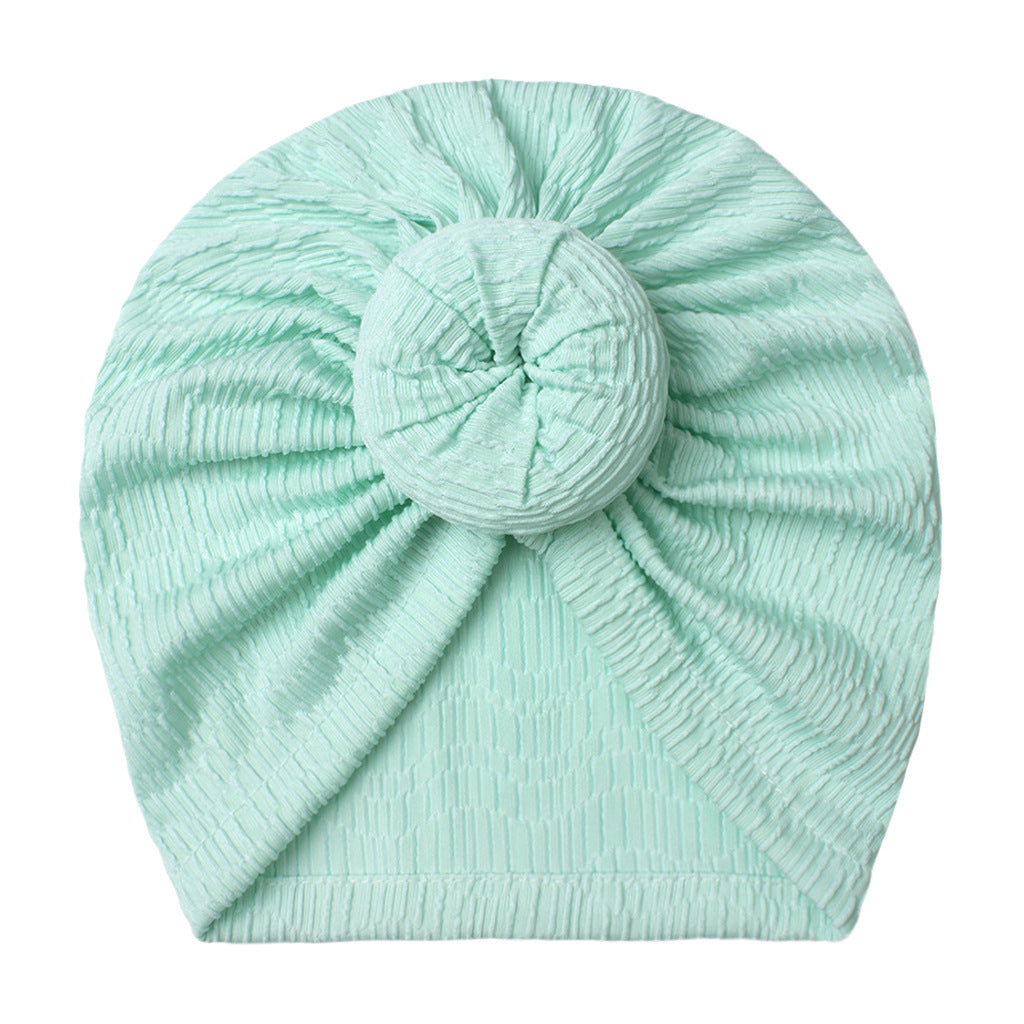 Donut Hat Comfortable Striped Solid Color Kids' Headwear