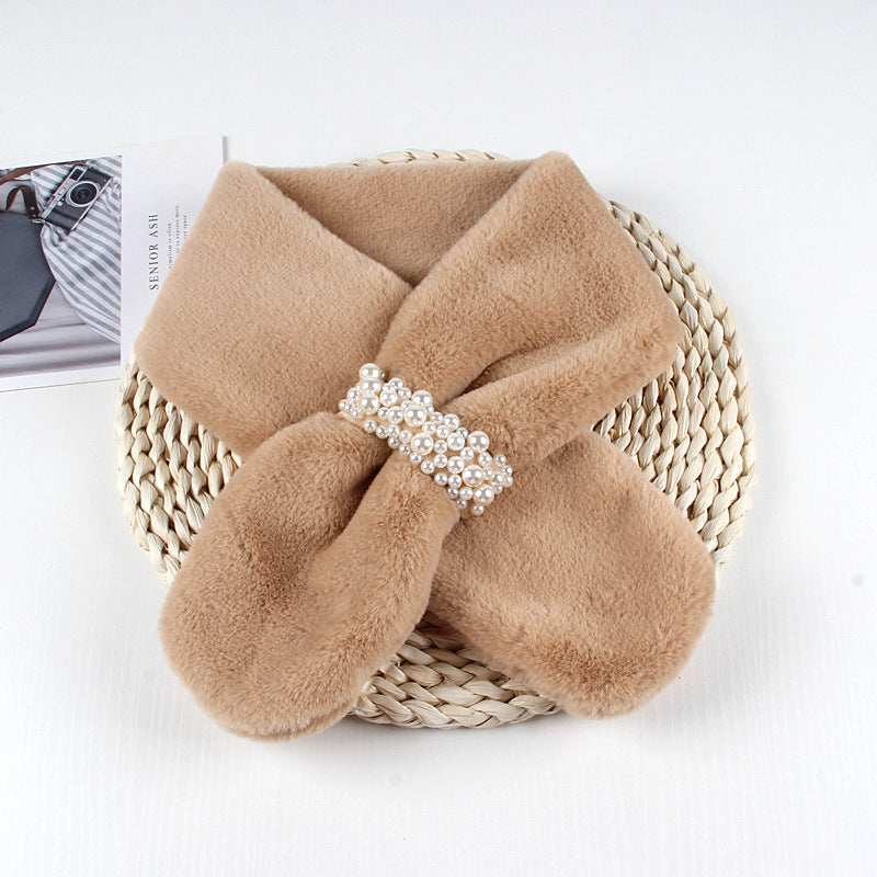 Women's Imitate Rex Rabbit Fur Warm Thickened Scarfs