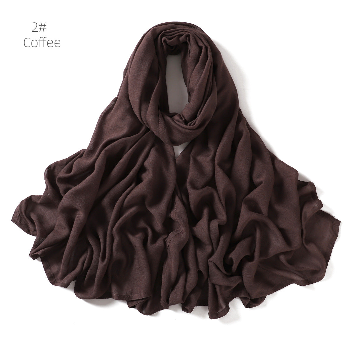 Modal Monochrome Rayon Breathable Shawl Cotton Linen Scarfs