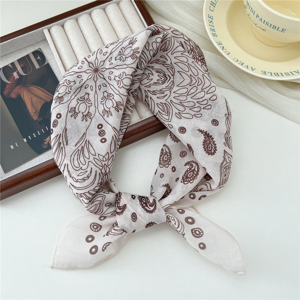 Women's Towel Fresh Breathable Soft Literary Decoration Scarfs