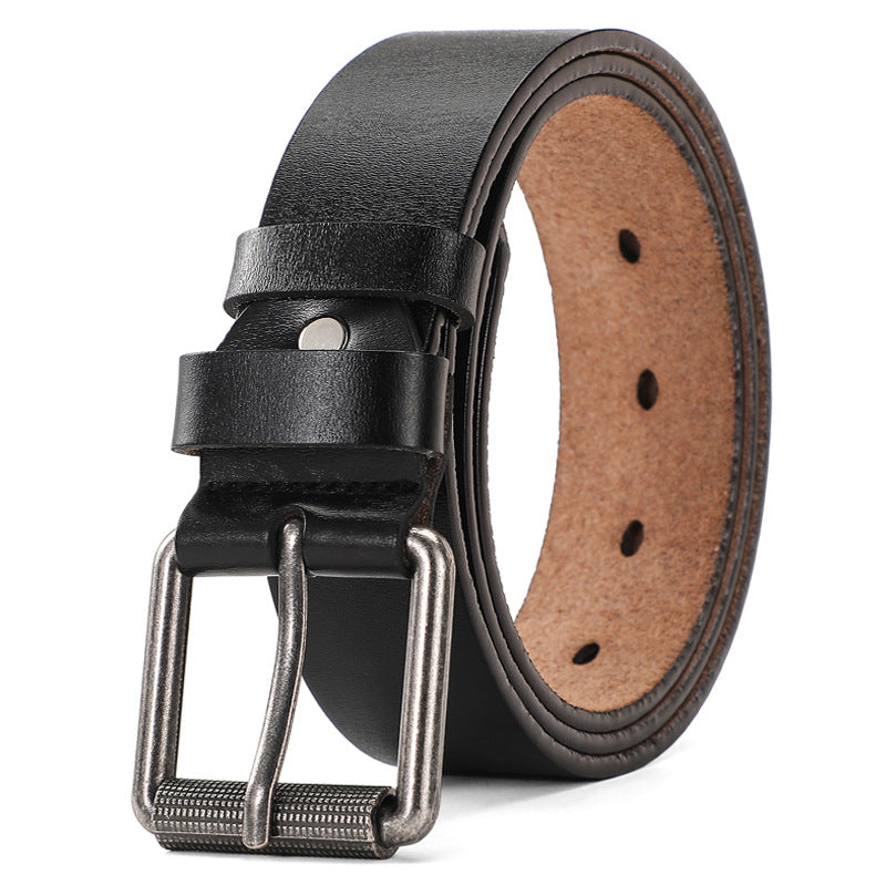 Men's Antique Genuine Leather Pin Buckle Belts