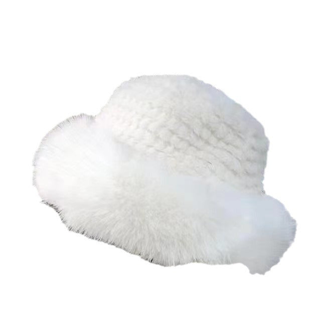 Women's Plush Bonnet Fleece-lined Thick Warm Earflaps Hats & Caps