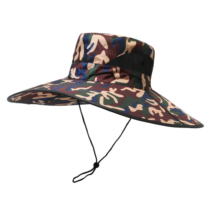 Men's Hat Outdoor Sun Cm Big Brim Fishing Hats & Caps