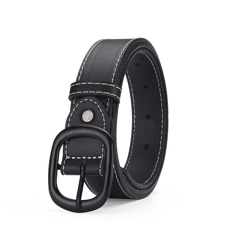 Women's Pants Decoration Black Thin Fashion Personal Accessories Belts