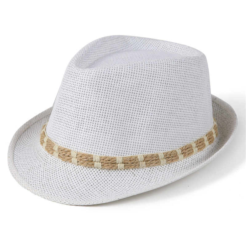 Women's & Men's Straw Hat Billycock British Retro Fedora Hats & Caps