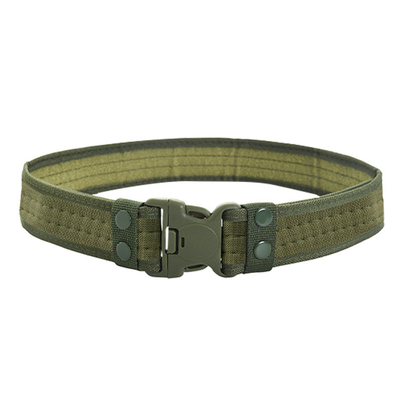 Men's Plastic Buckle Camouflage Nylon Foam Wide Military Belts