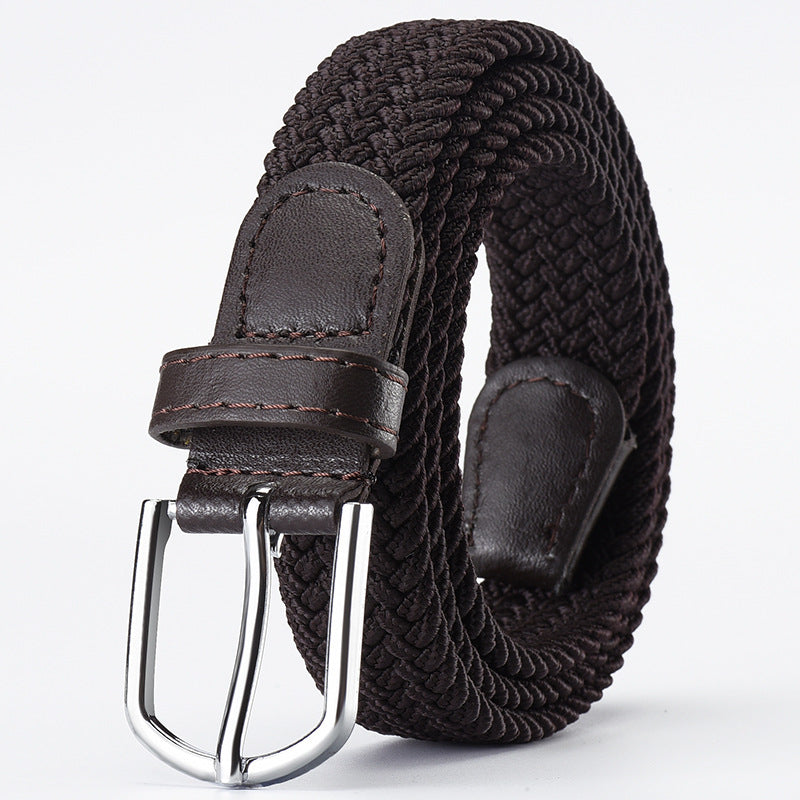 Women's & Men's Woven Elastic Stretch Canvas Female Korean Style Versatile Belts