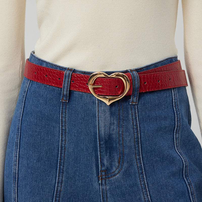 Pin Buckle Female Korean Simple Retro Fashion Belts