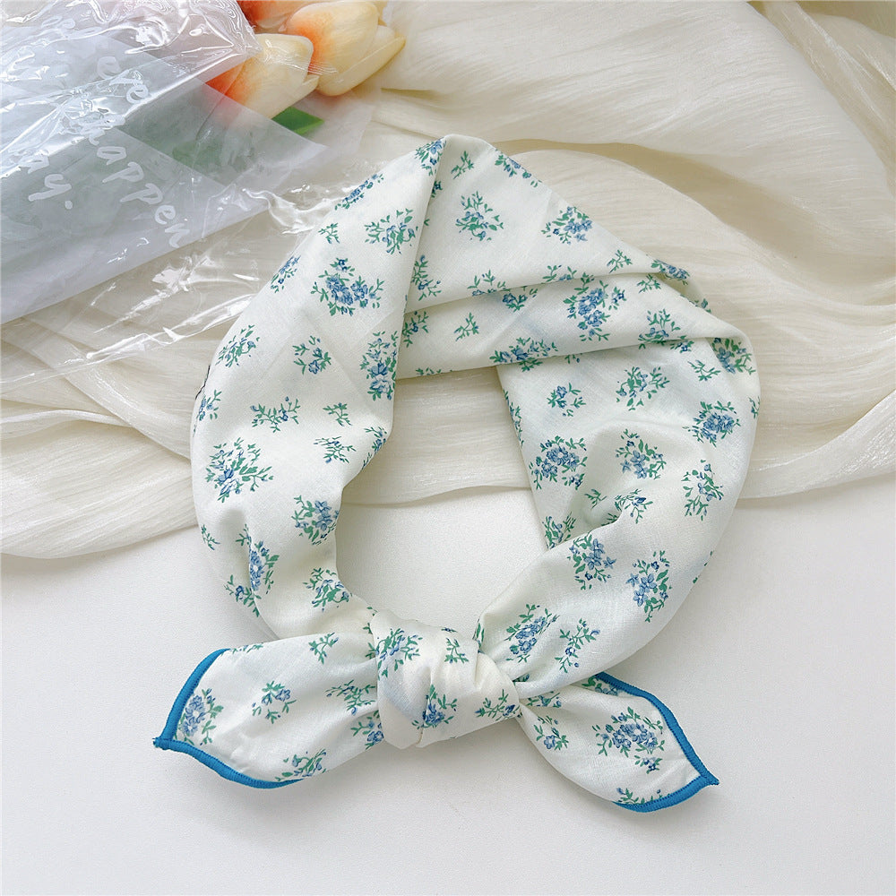 Women's Silk Summer Fresh Korean Style Artistic Scarfs