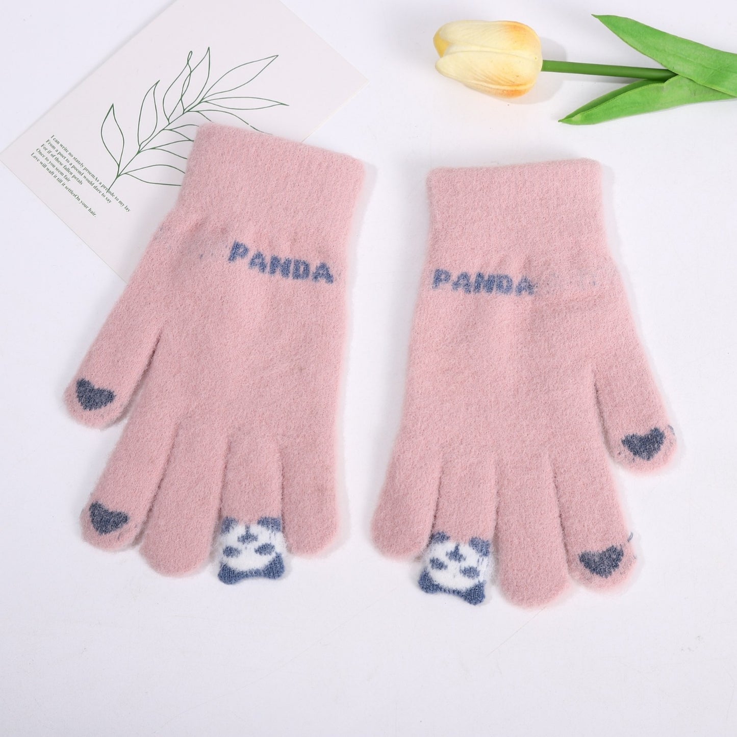 Women's Riding Cotton Fleece-lined Thickened Cycling Touch Gloves