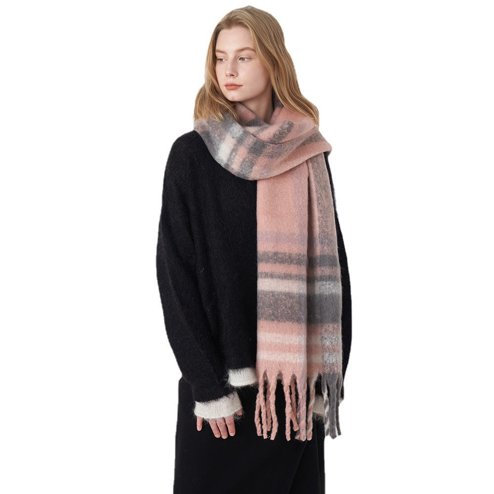 Women's Style Classic Retro Cashmere Plaid For Scarfs