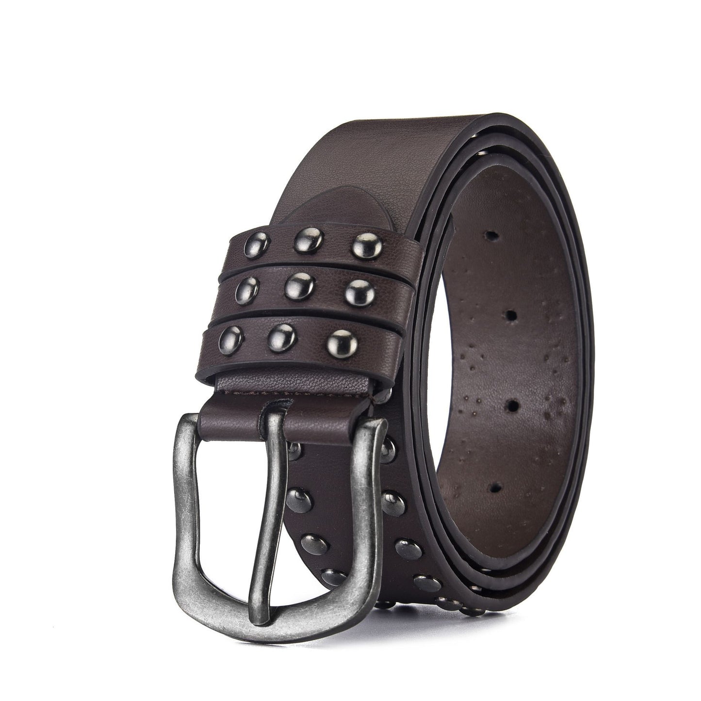 Women's & Men's Rivet Round Punk Unisex Jeans Decoration Belts