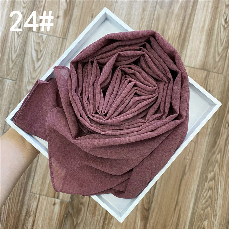 Women's Color Gold Sprinkling Chiffon Fashion Ethnic Scarfs